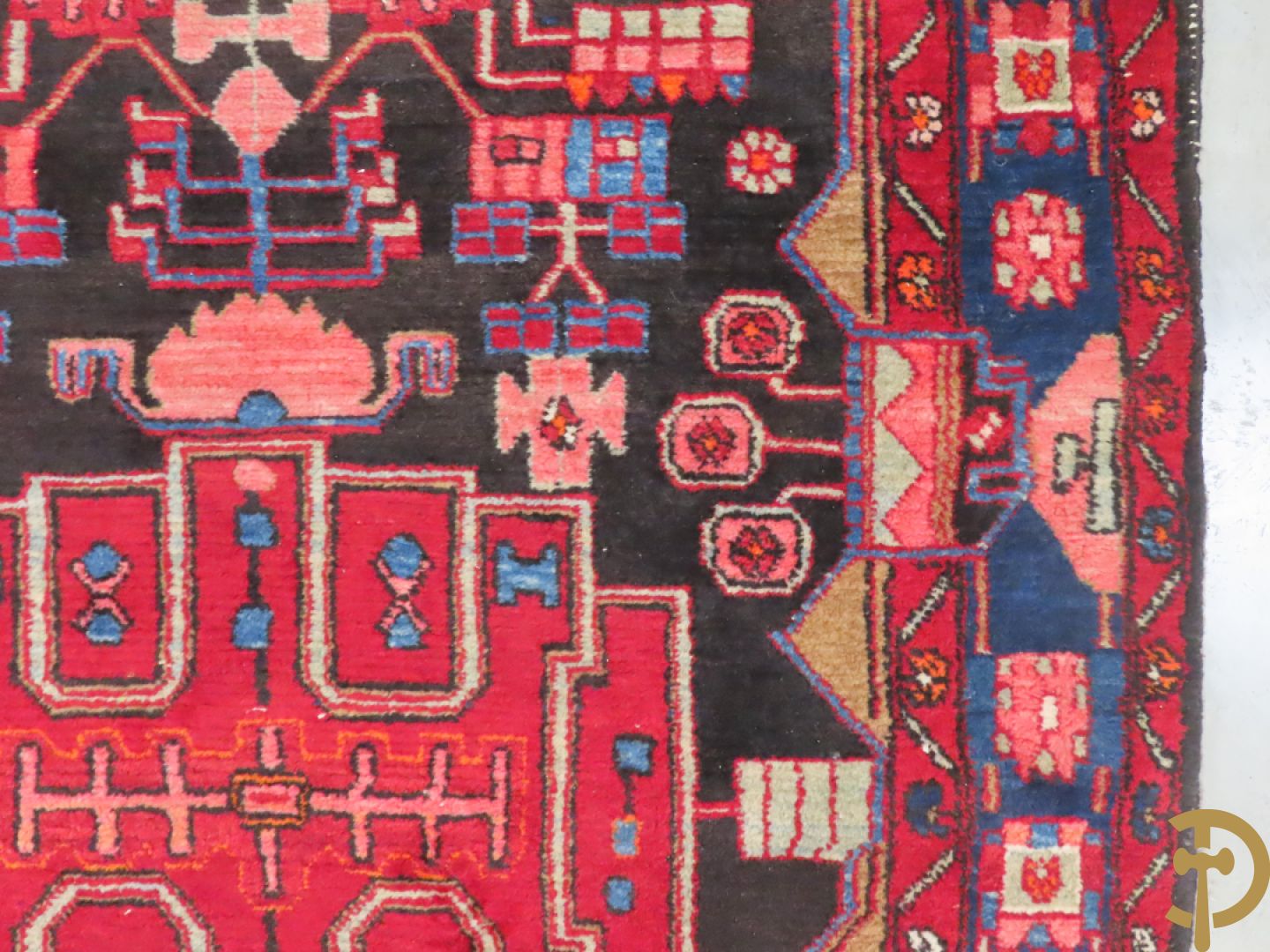 Twee oosterse handgeknoopte tapijten Hamadan