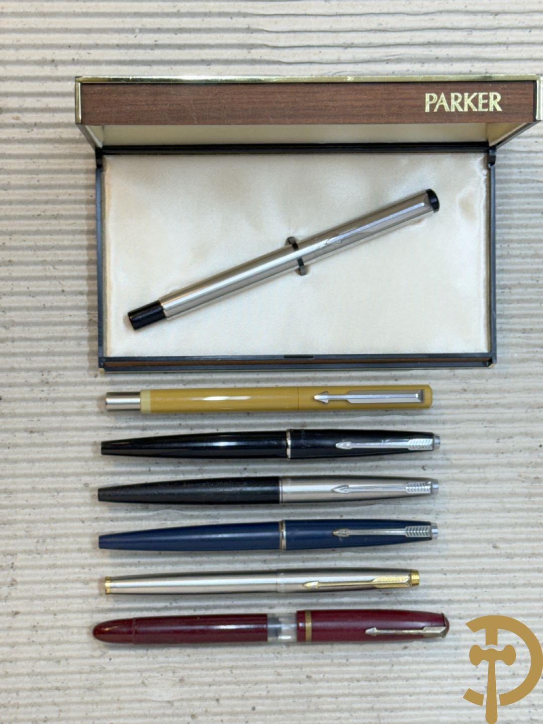Zeven vulpennen Parker