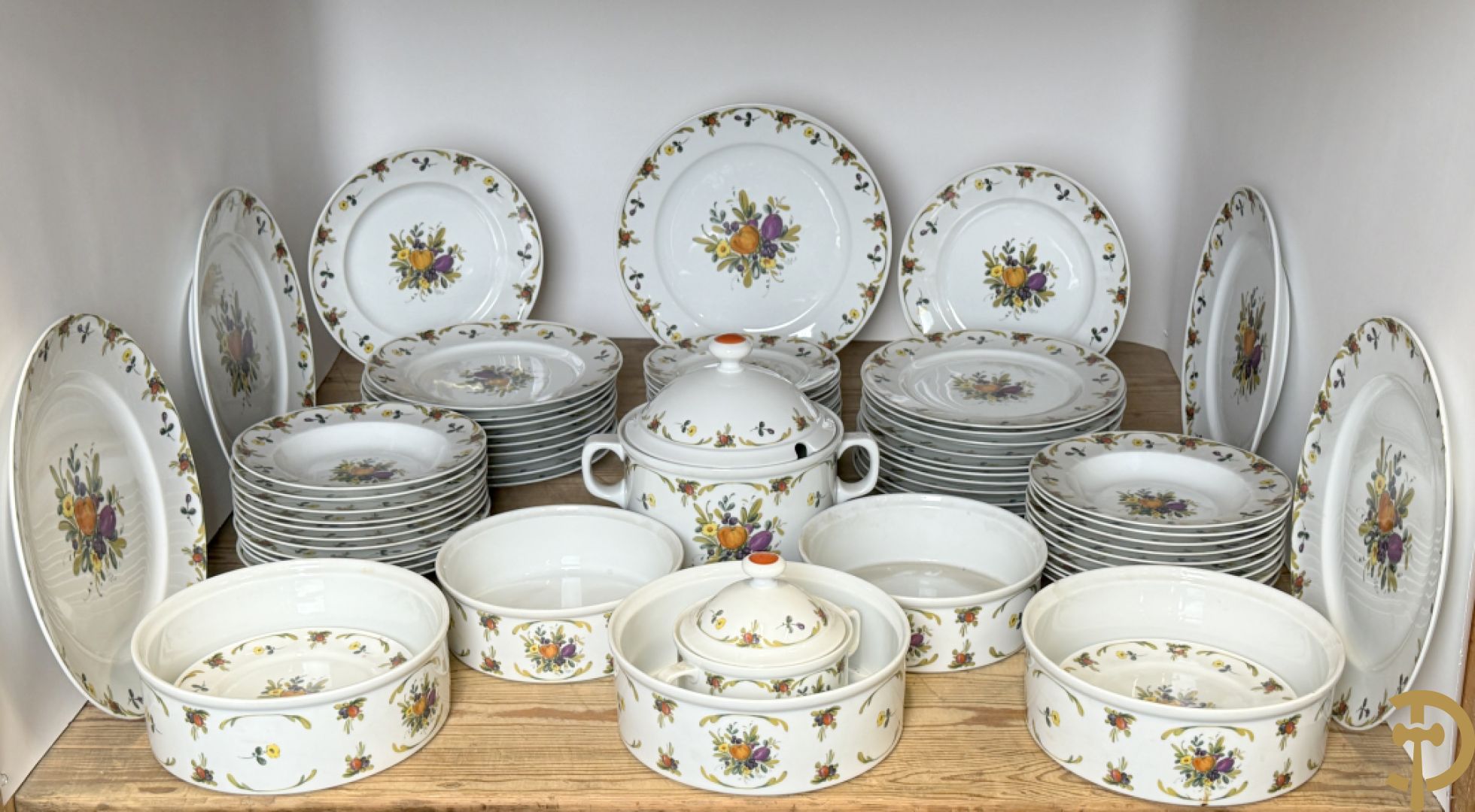 Porseleinen eetservies, Royal Tettau Bavaria Germany