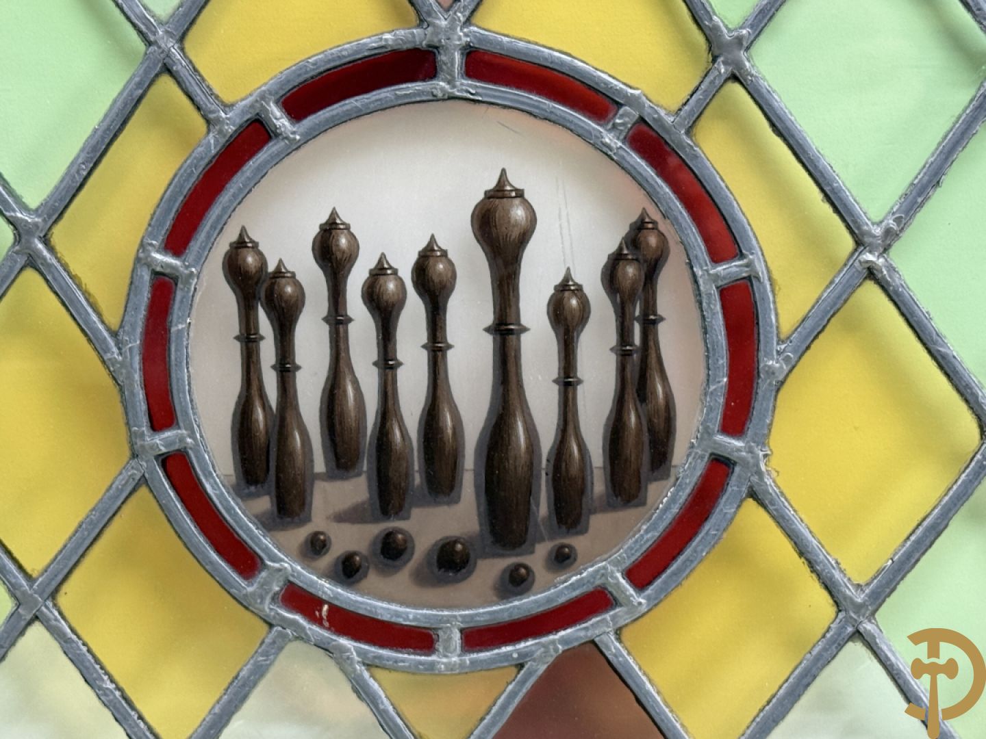 Twaalf loodramen met afbeeldingen van volksspelen