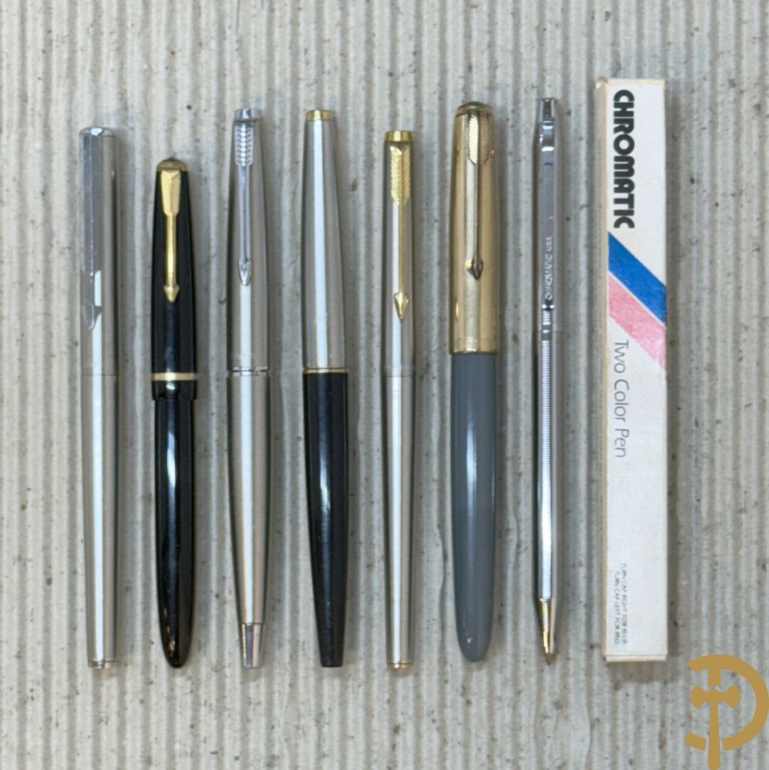 Zeven vulpennen Parker