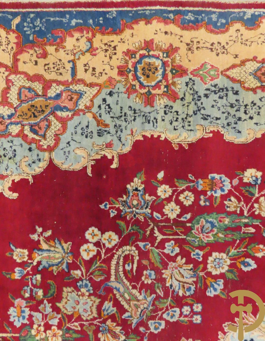 Oosters handgeknoopt tapijt Kirman Royal