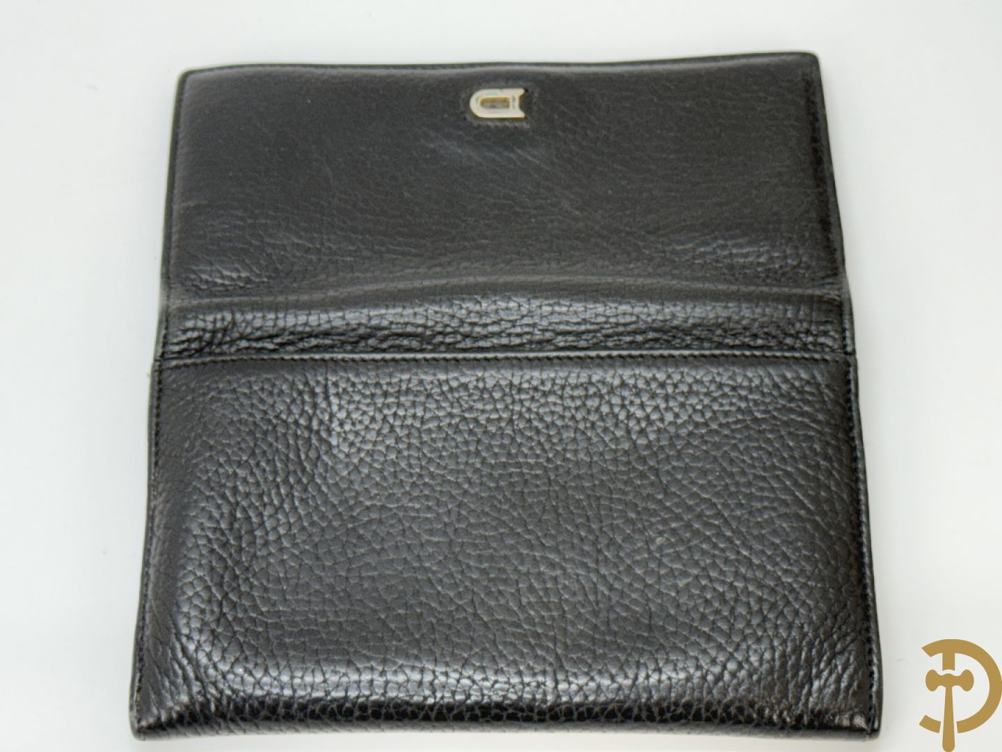 Twee vintage Delvaux handtassen (zwart en bruin) + geldbeugel + lege doosjes