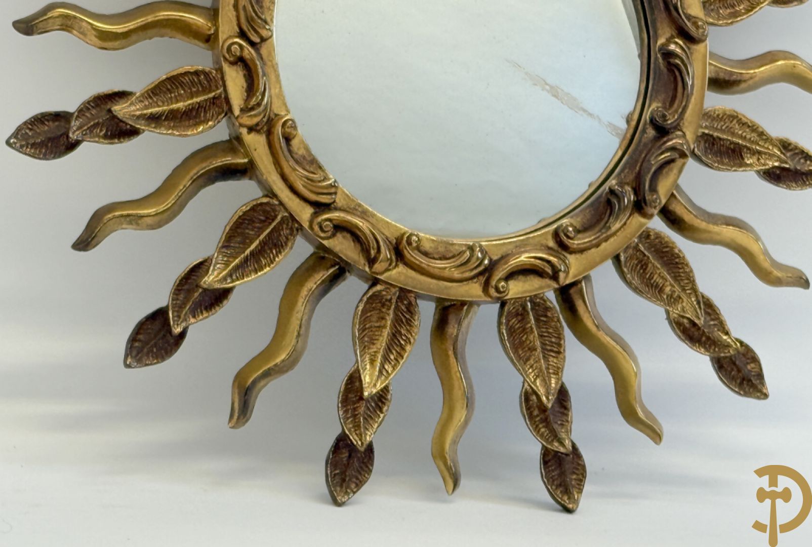 Vintage zonnestraalspiegel, Staluc gemerkt