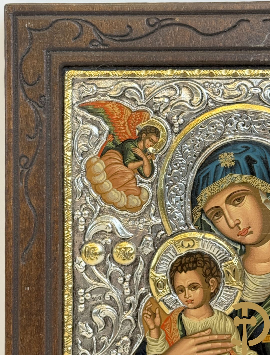 Ikoon met zilveren rizza 