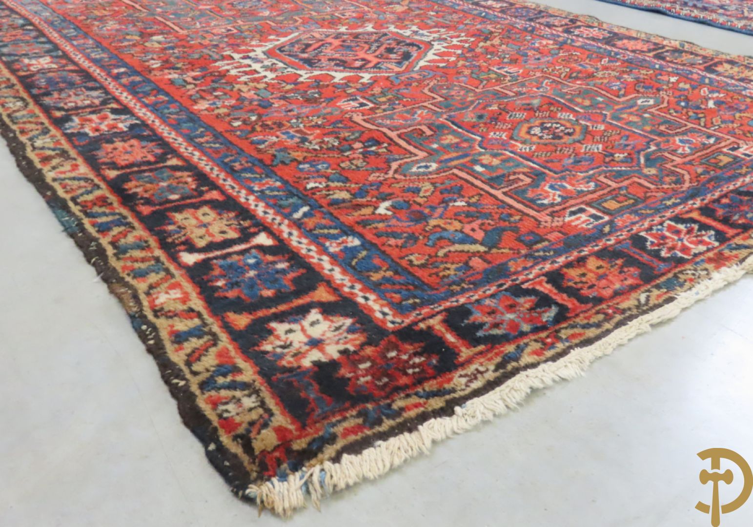 Twee oosterse handgeknoopte tapijten Heriz