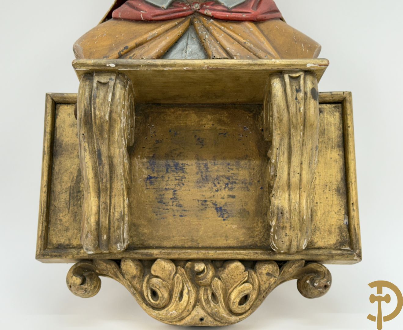 Gepolychromeerde houtsculptuur 