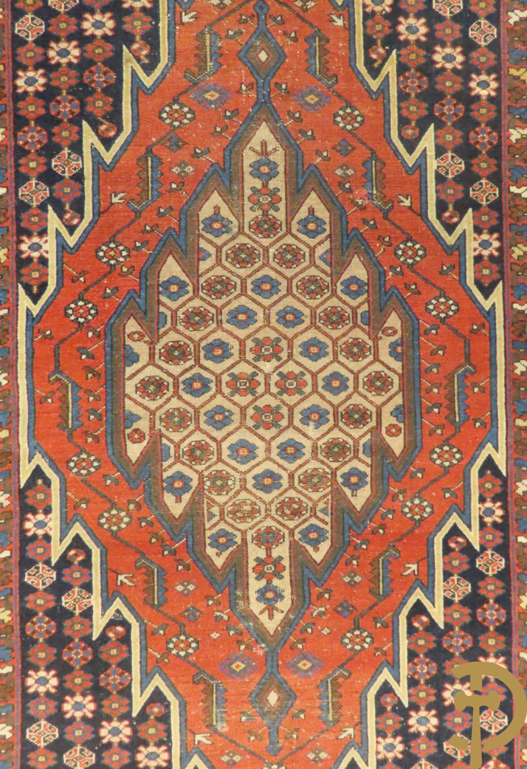 Drie oosterse handgeknoopte tapijten Kaukasus