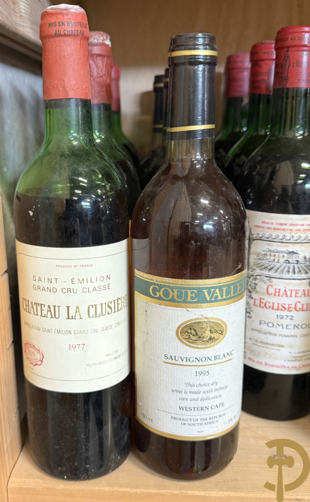 9 flessen Chateau Arrosée, 1970 + 5 flessen Chateau La Clusière, 1977 + 5 flessen Sauvignon Blanc Goue Vallei, 1995 + 4 flessen Chateau l