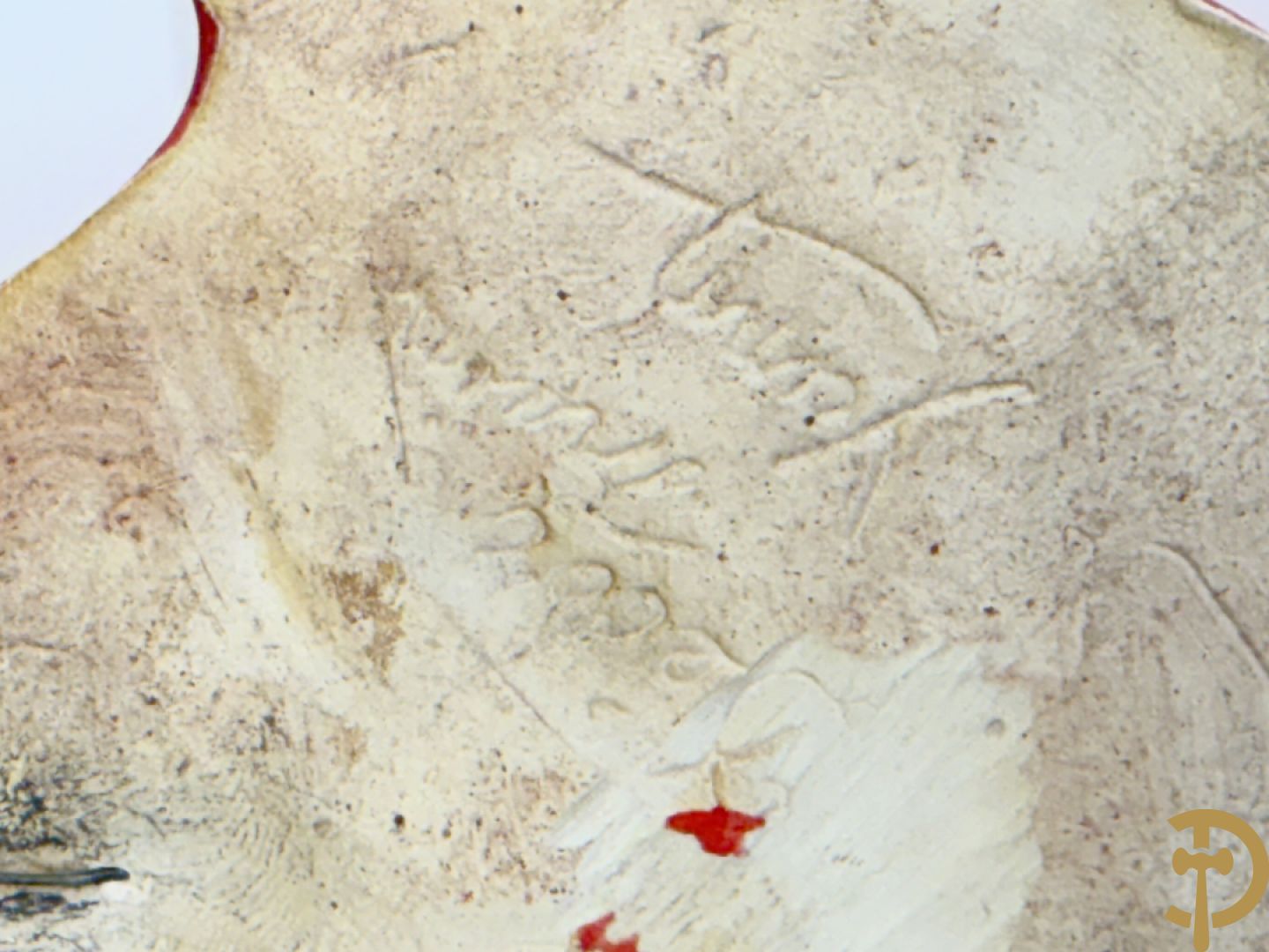 Vintage keramieken dekselpotiche van Amphora, schaal Perignem, Goud dekselpotiche, Flora Holland kaarsenhouder, zeepaard en vliegende heks