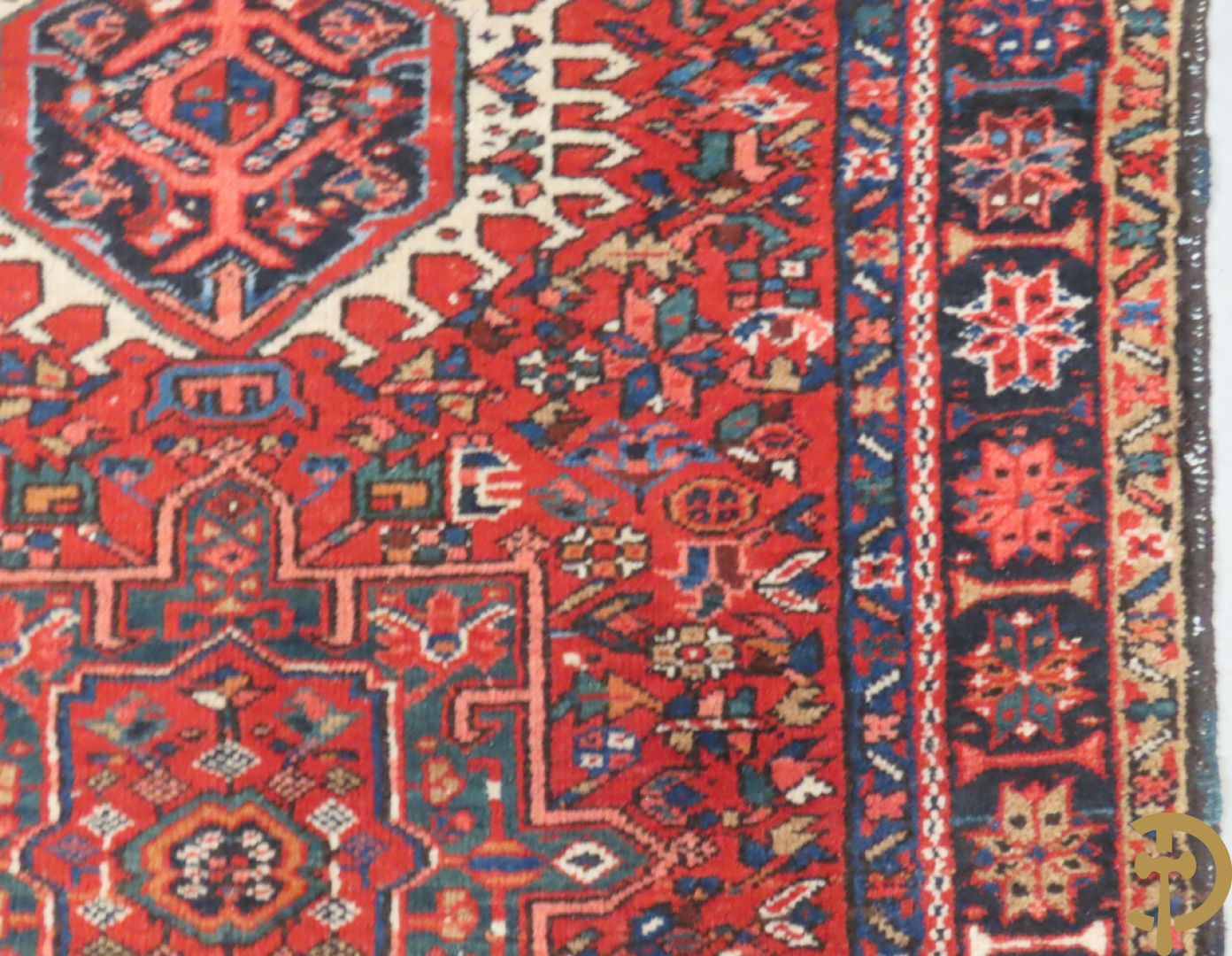 Twee oosterse handgeknoopte tapijten Heriz