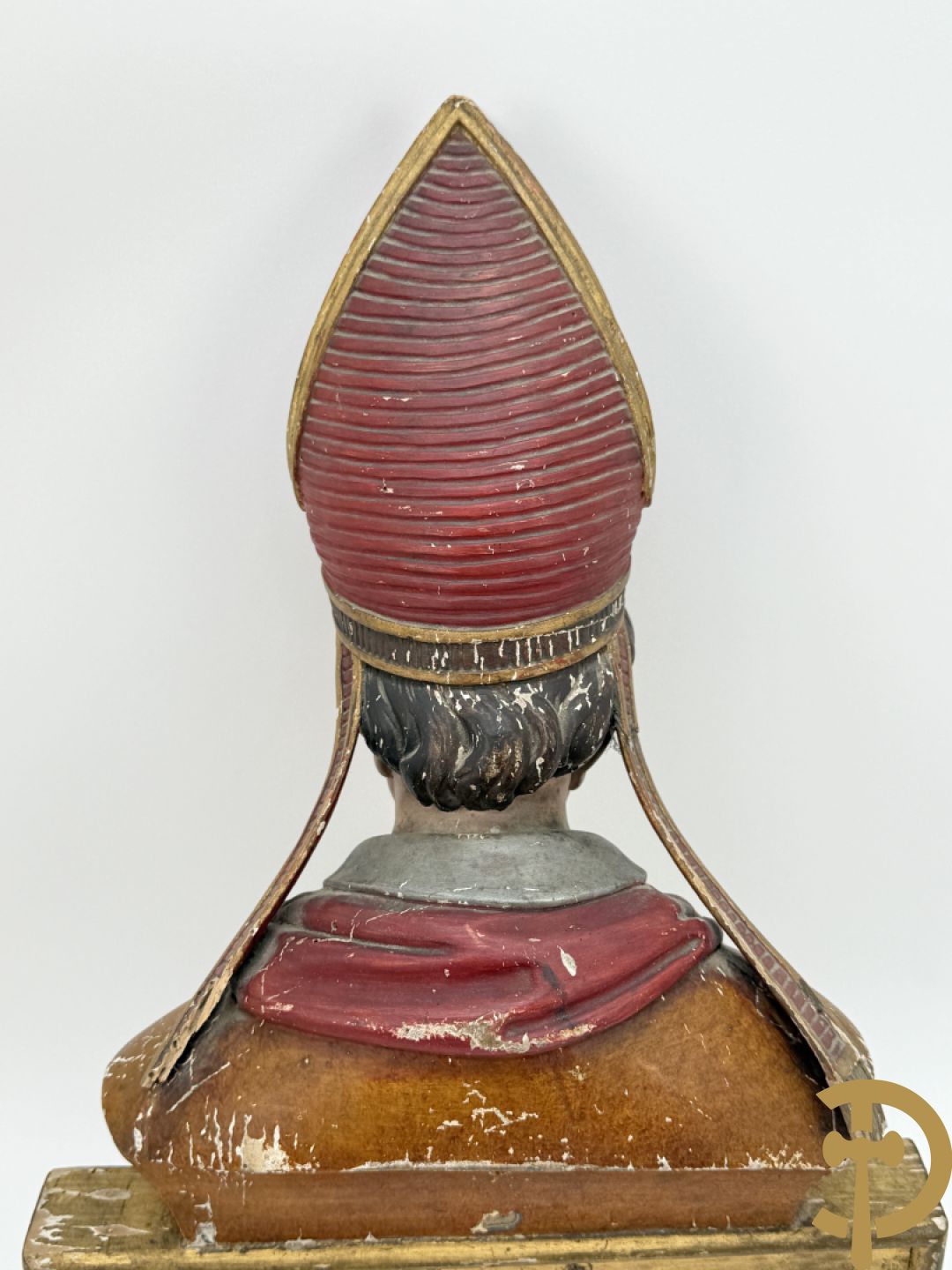 Gepolychromeerde houtsculptuur 