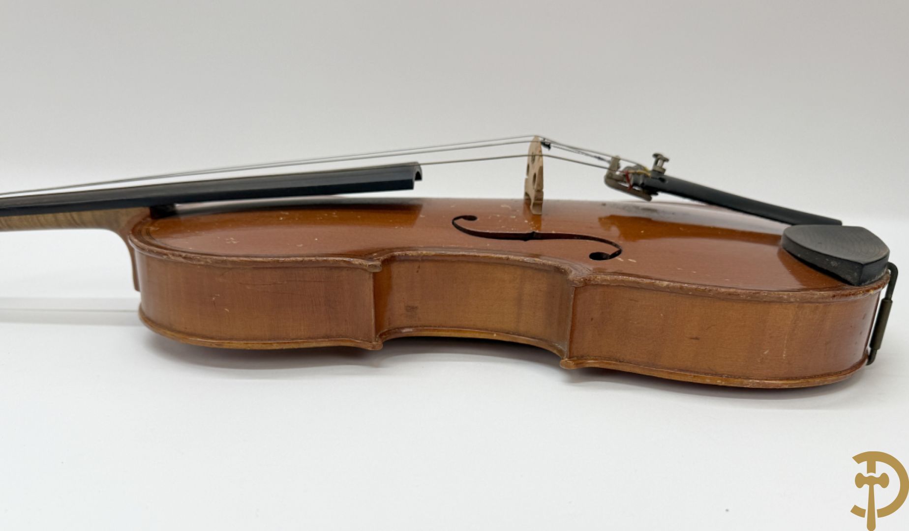 Oude viool, Caspar Da Salo N. Brescia getekend binnenin