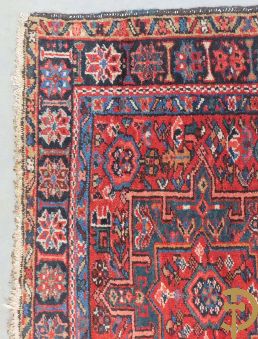 Twee oosterse handgeknoopte tapijten Heriz