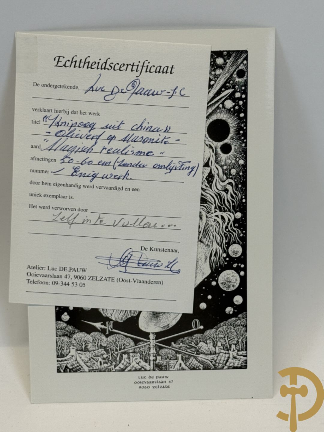 DE PAUW Luc J.C. getekend 