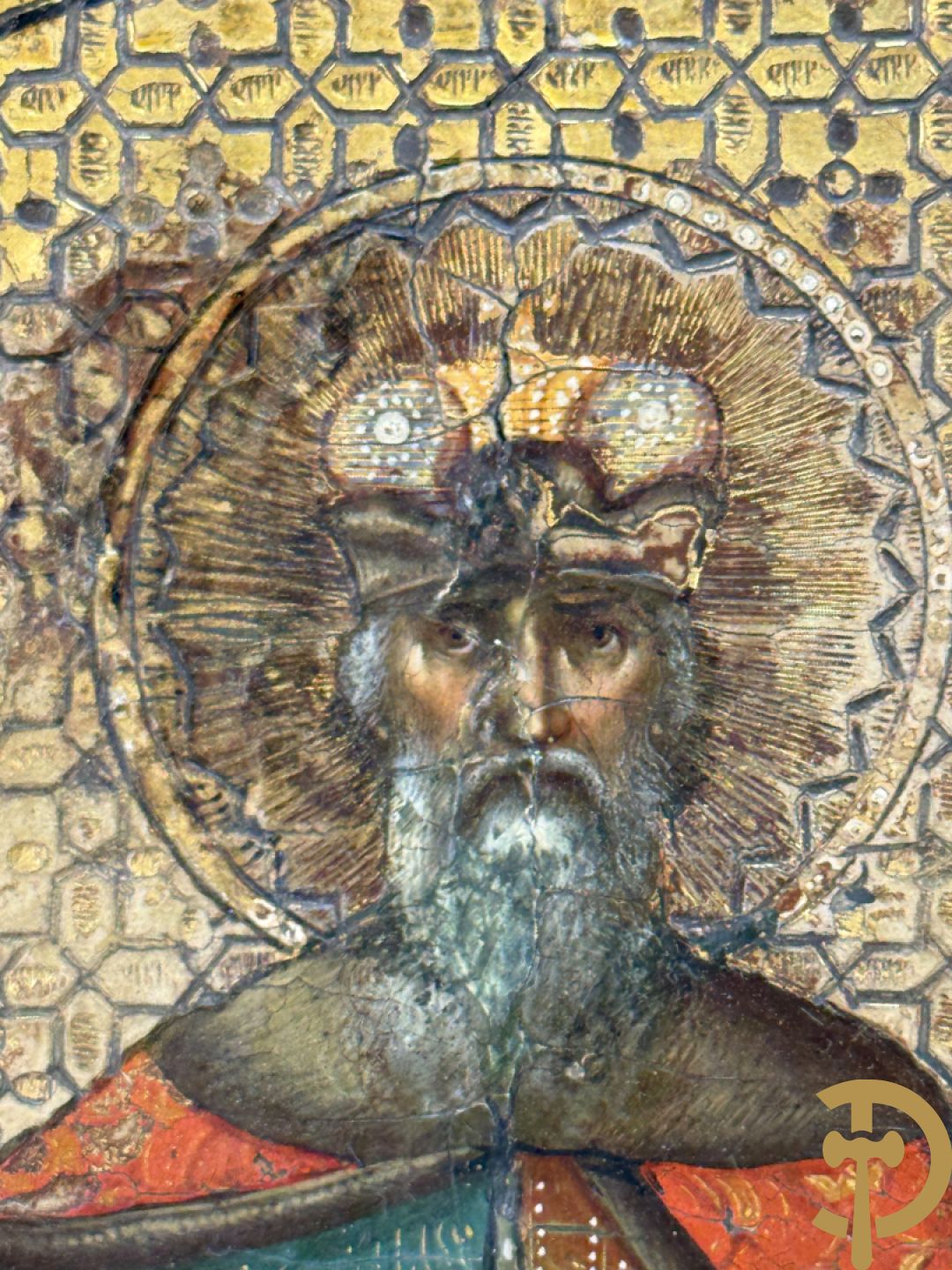 Russische ikoon met voorstelling van een Heilige