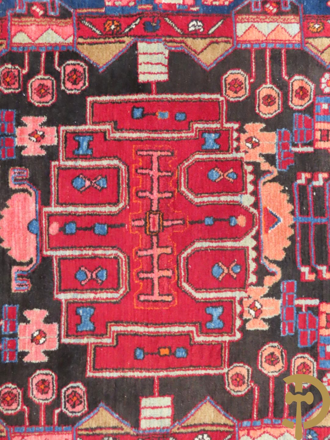 Twee oosterse handgeknoopte tapijten Hamadan