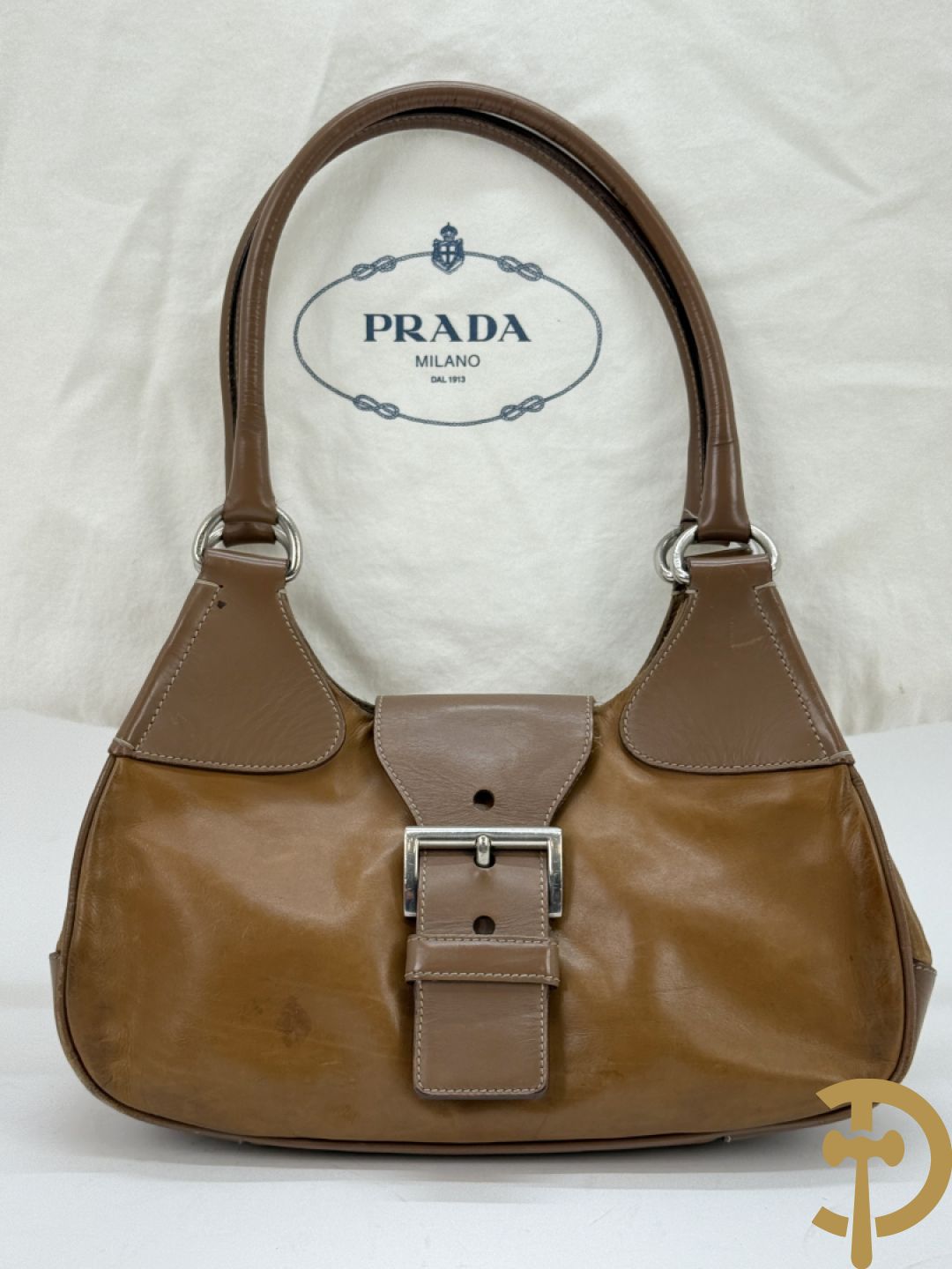 Vintage handtas Prada met bijhorende stofzak