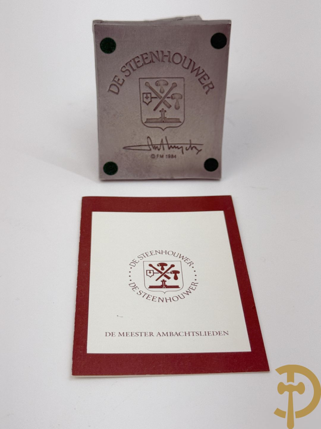 Twaalf tinnen ambachten, gestempeld van Franklin Mint