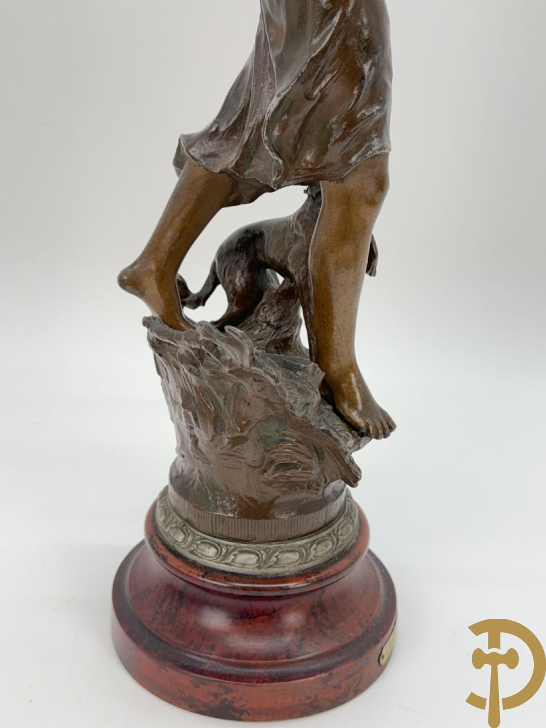 Driedelige zamak garnituur 