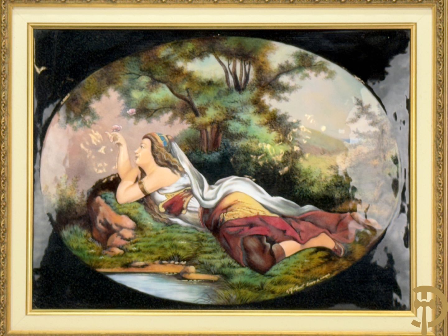 GRAFEUIL A. getekend Emaux de Limoges 