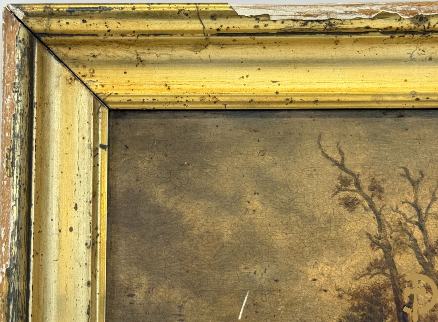 Onleesbaar getekend rechts onder 