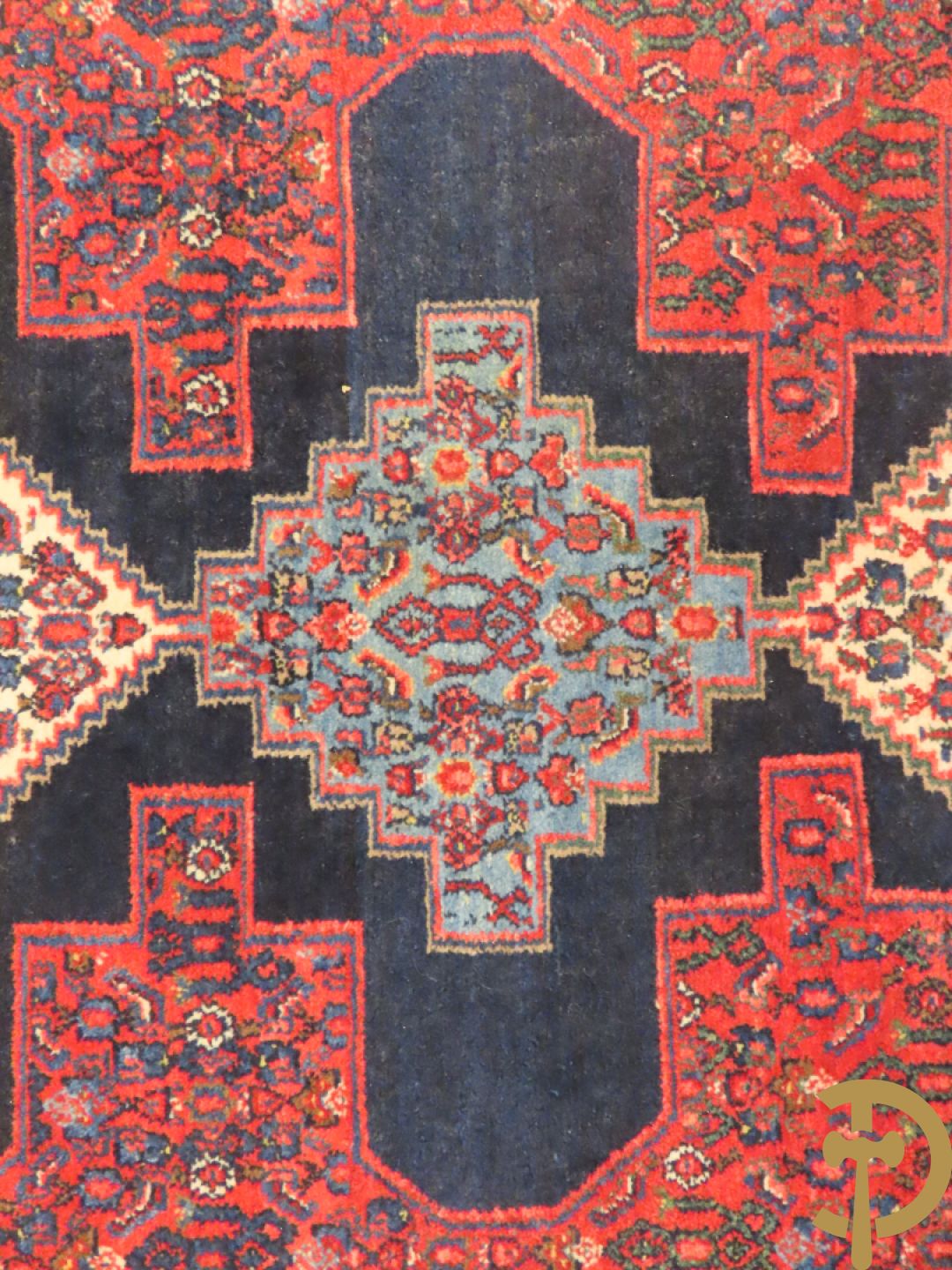 Perzisch handgeknoopt tapijt Senneh + Oosters handgeknoopt Bidjar + Oosters handgeknoopt tapijt Senneh