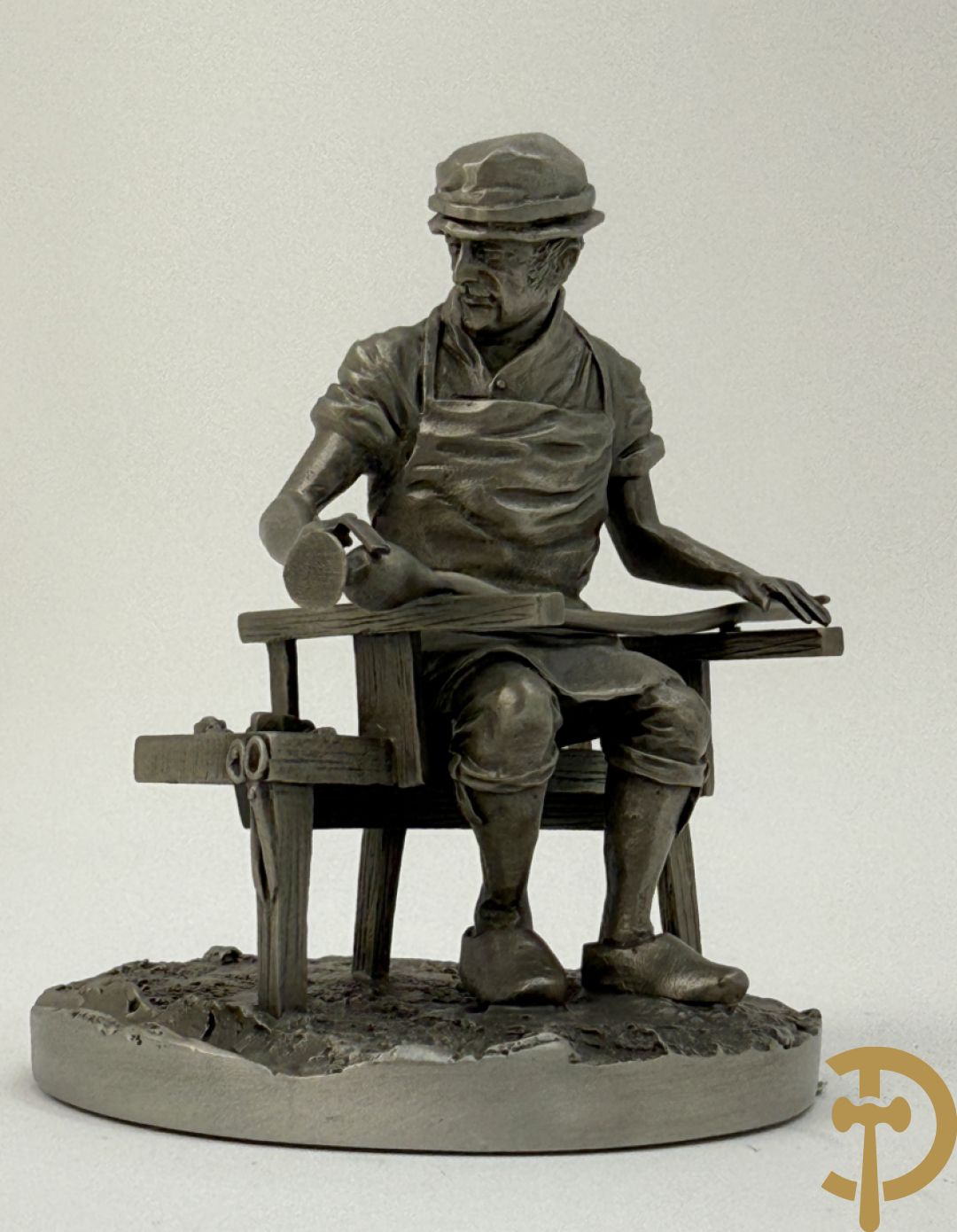 Twaalf tinnen ambachten, gestempeld van Franklin Mint