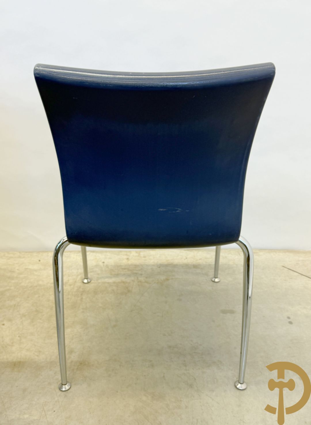 Set van vier vintage stoelen op chromé poten, Weisner Hager 