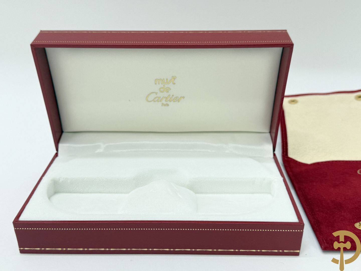 Bordeaux lederen aktentas Cartier + handtas Cartier