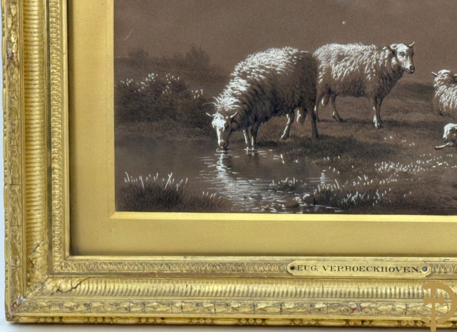 VERBOECKHOVEN Eugène getekend f.1877 