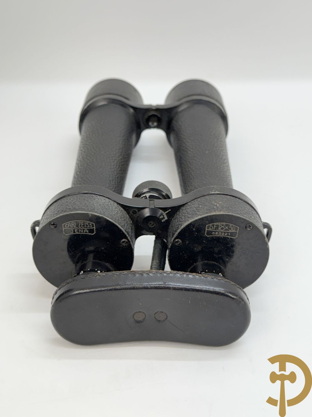 Duitse verrekijker in originele lederen etui, Carl Zeiss, WO II