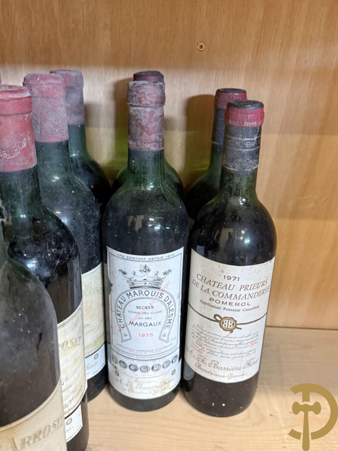 9 flessen Chateau Arrosée, 1970 + 5 flessen Chateau La Clusière, 1977 + 5 flessen Sauvignon Blanc Goue Vallei, 1995 + 4 flessen Chateau l