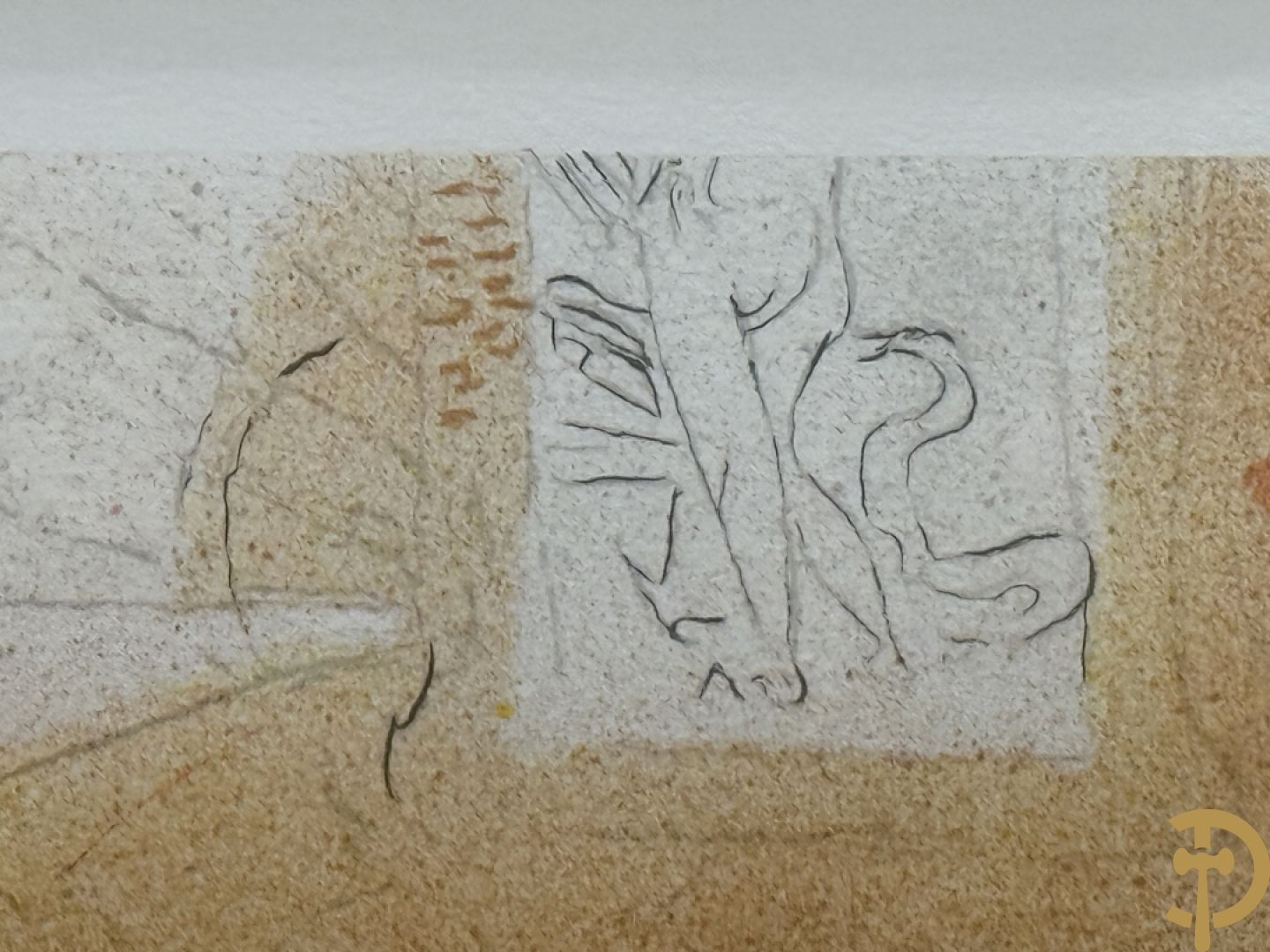 T.L. gemonogrammeerd (Toulouse Lautrec) 