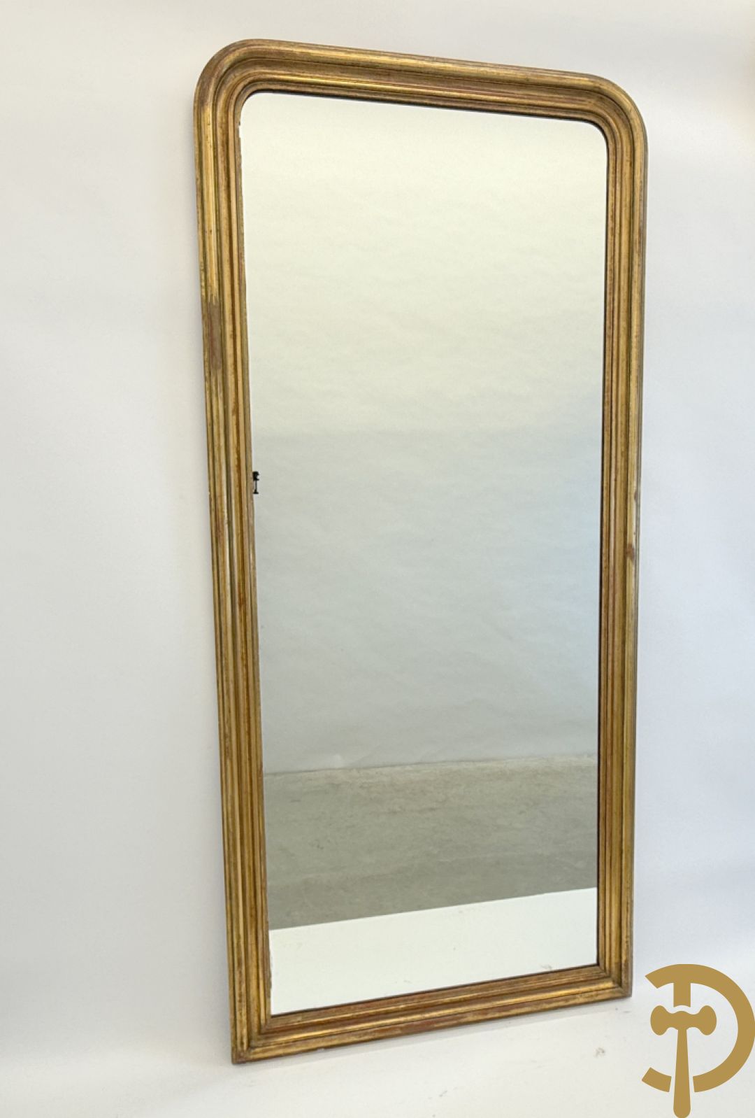 Vergulde Louis Philippe stijl spiegel