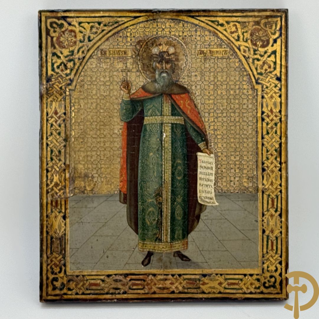 Russische ikoon met voorstelling van een Heilige