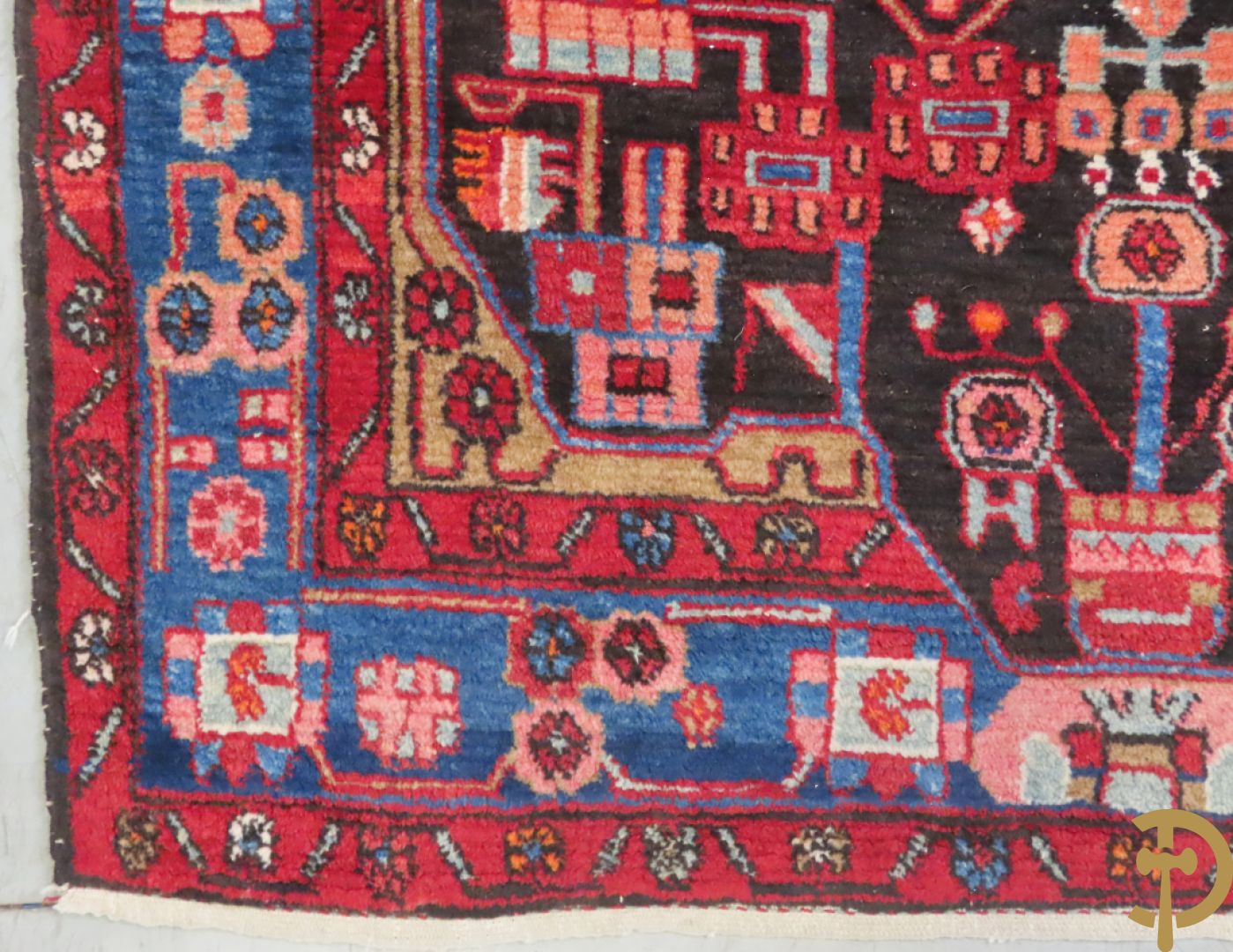 Twee oosterse handgeknoopte tapijten Hamadan