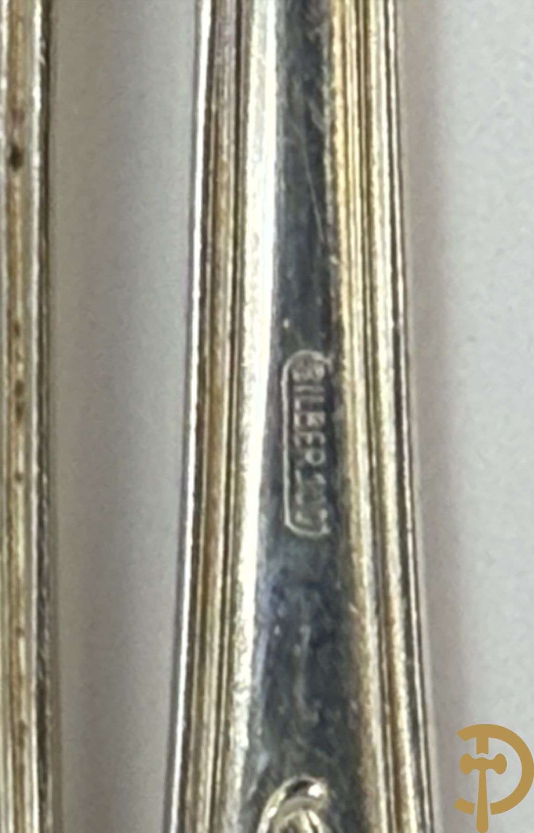 Verzilverd Louis XV bestek in koffer