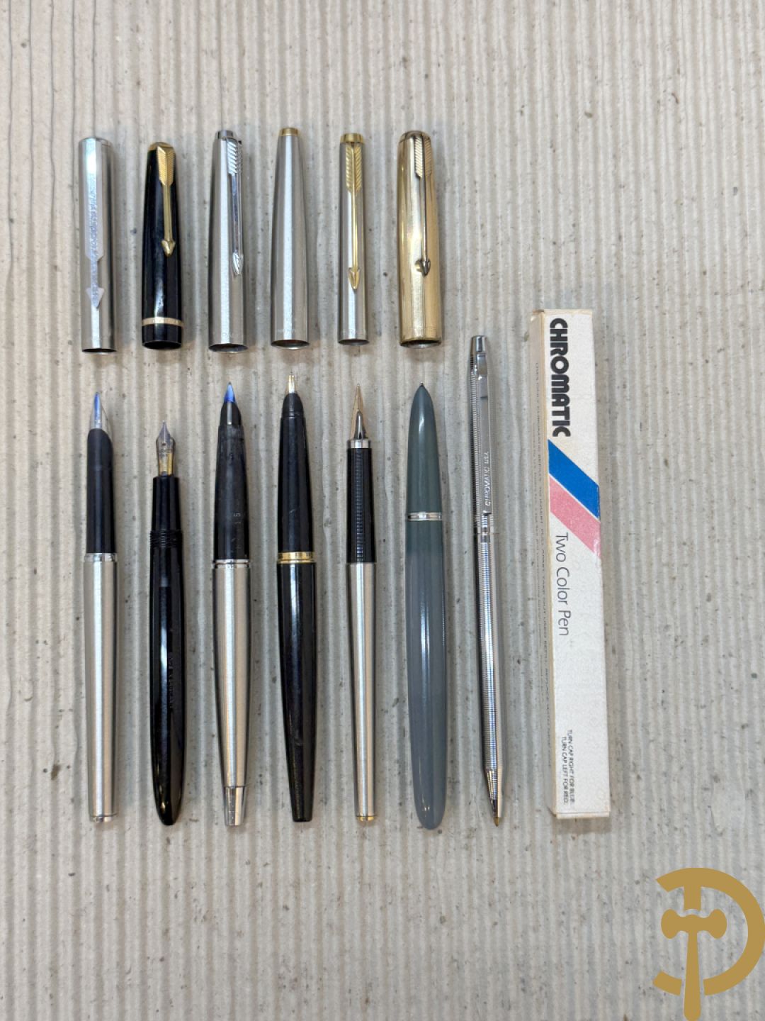 Zeven vulpennen Parker