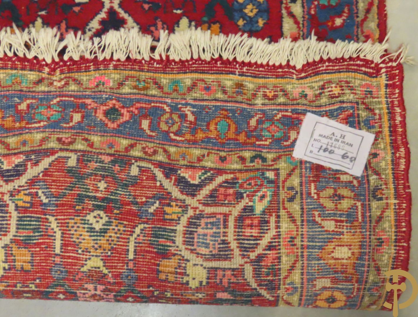 Vier Perzische kleine oosterse handgeknoopte tapijten w.o. 1 Bidjar en 3 Hamadan