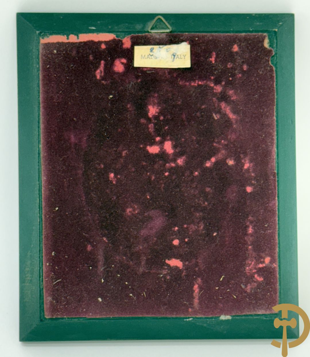 Vier handgekleurde miniaturen met romantische scènes en edeldames