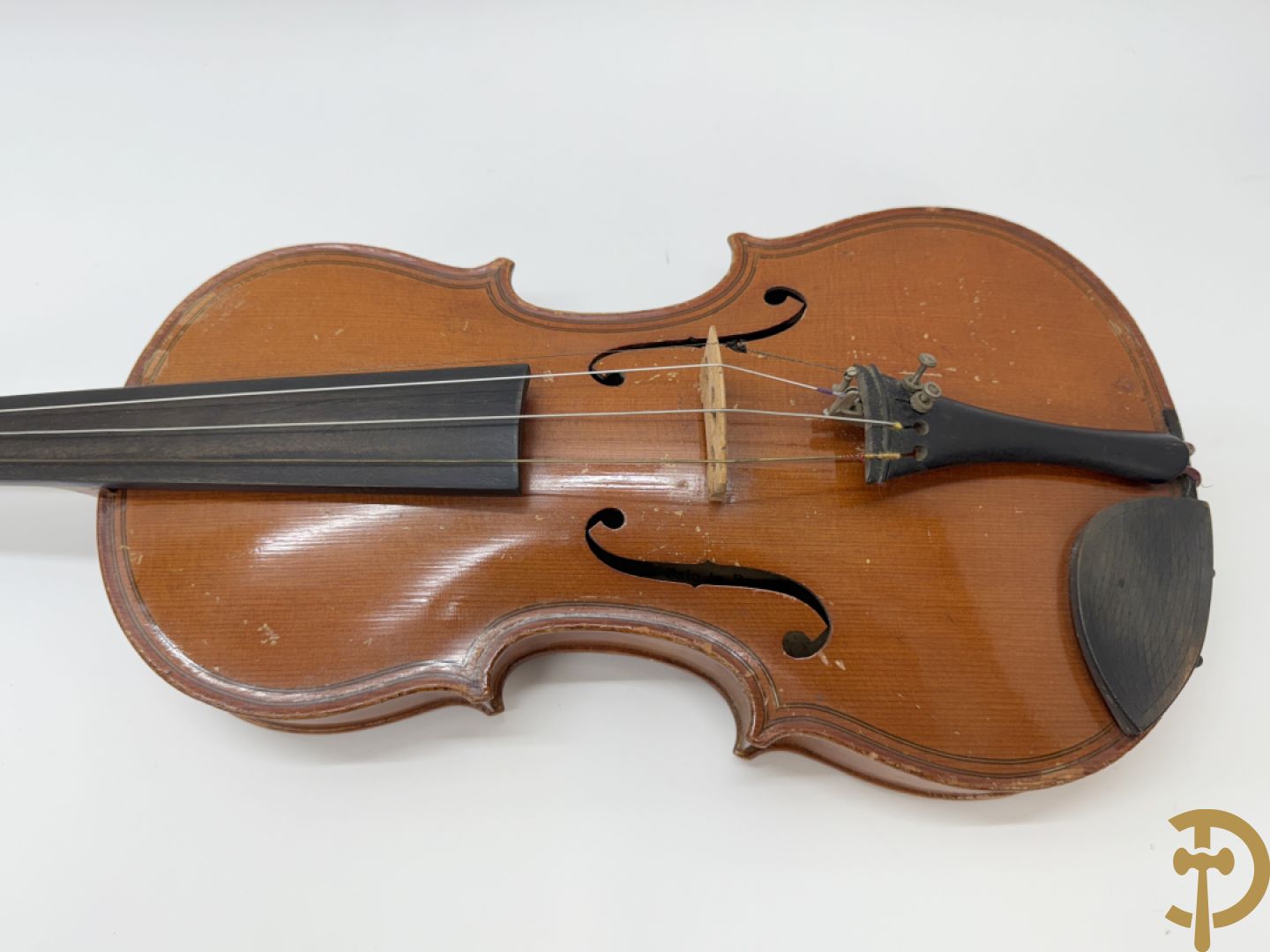 Oude viool, Caspar Da Salo N. Brescia getekend binnenin