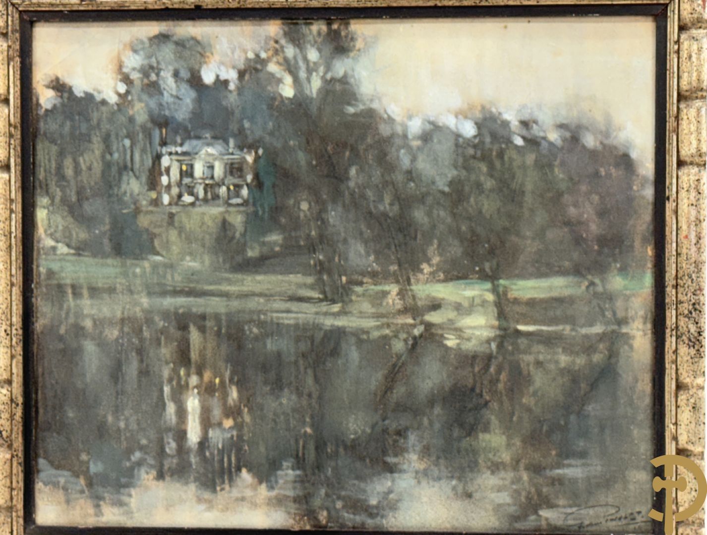 VAN HOLST G. getekend 