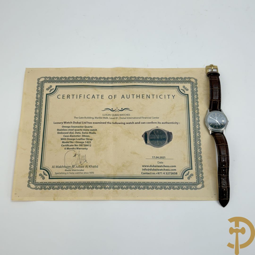 Vintage Omega herenuurwerk Seamaster Quartz, model 1425