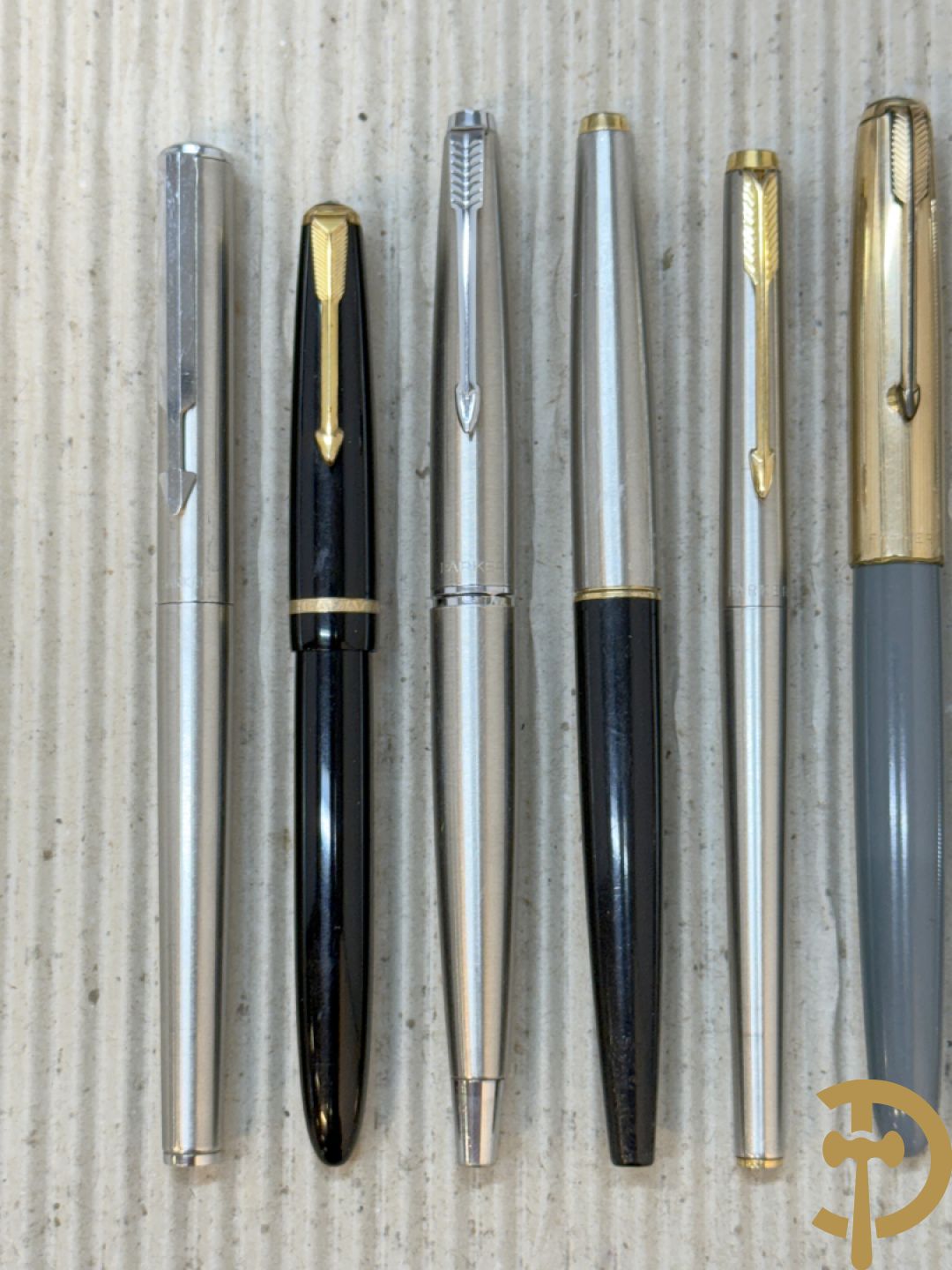 Zeven vulpennen Parker