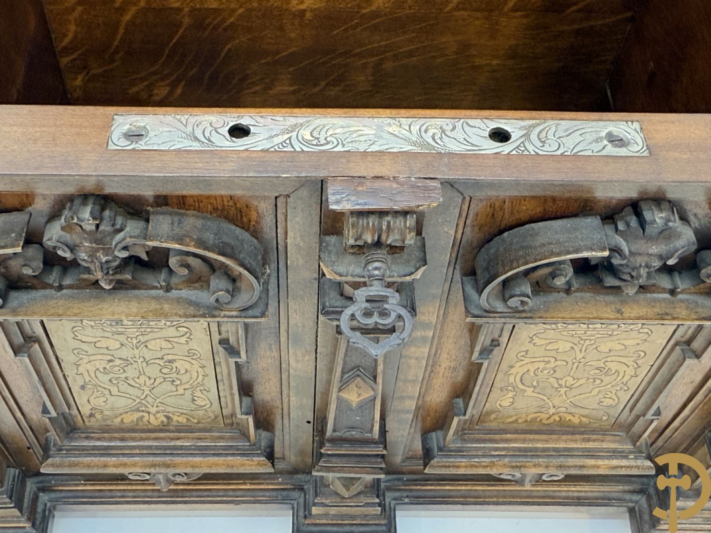 Houten gemarketteerd schatkistje