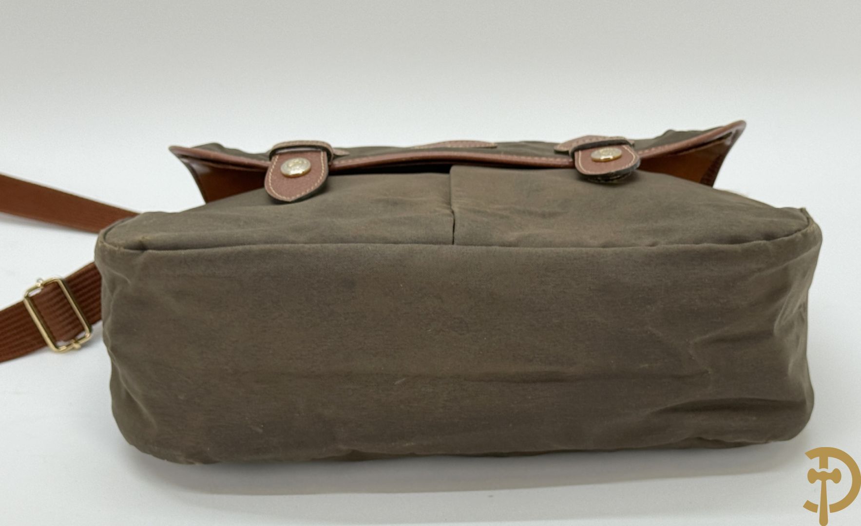 Lederen handtas Longchamp + 2 nylon handtassen Longchamp