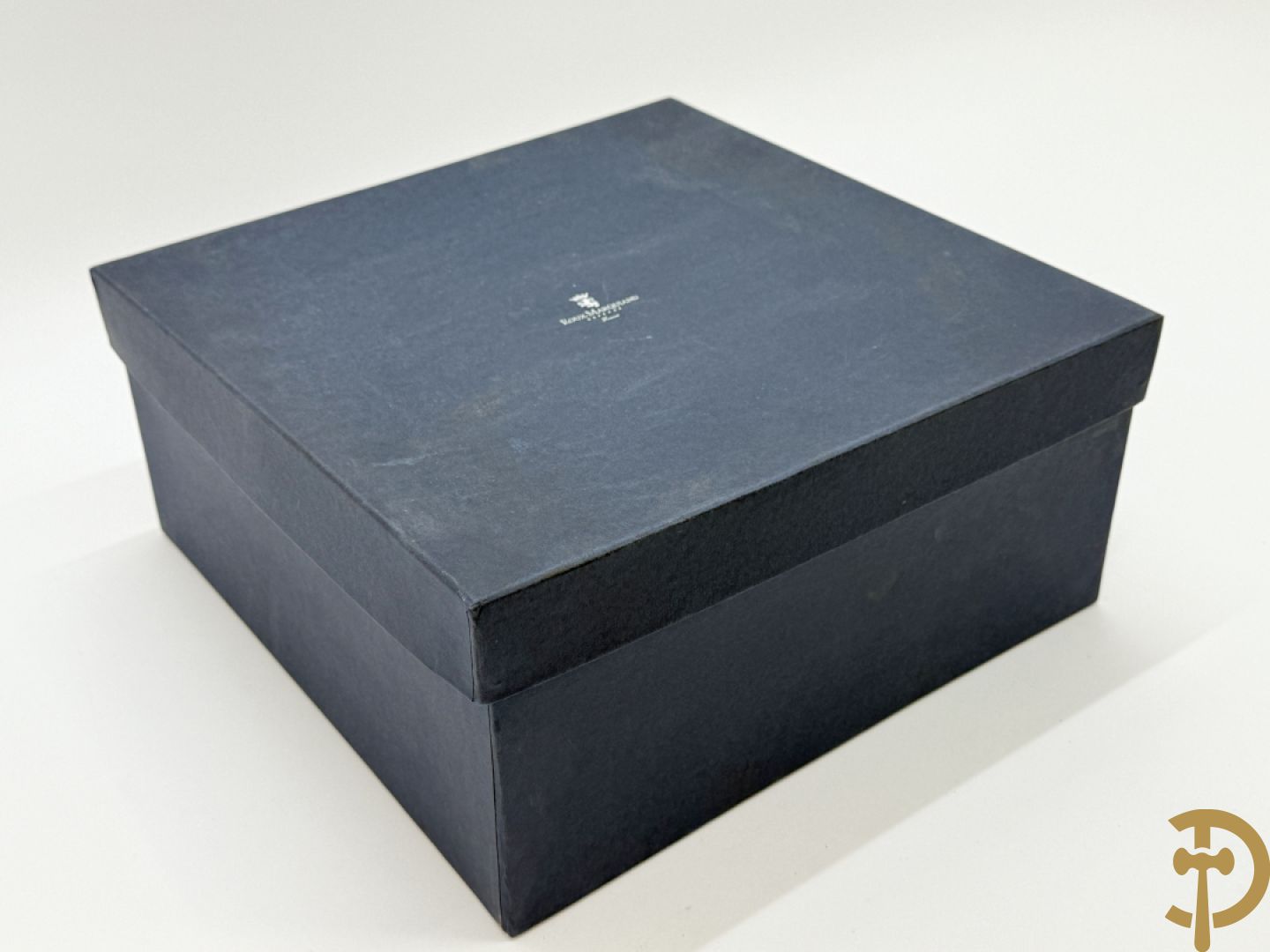 Verzilverde siercoupe, ontwerper Jean Boggio pour Roux-Marquiand - met bijhorende doos