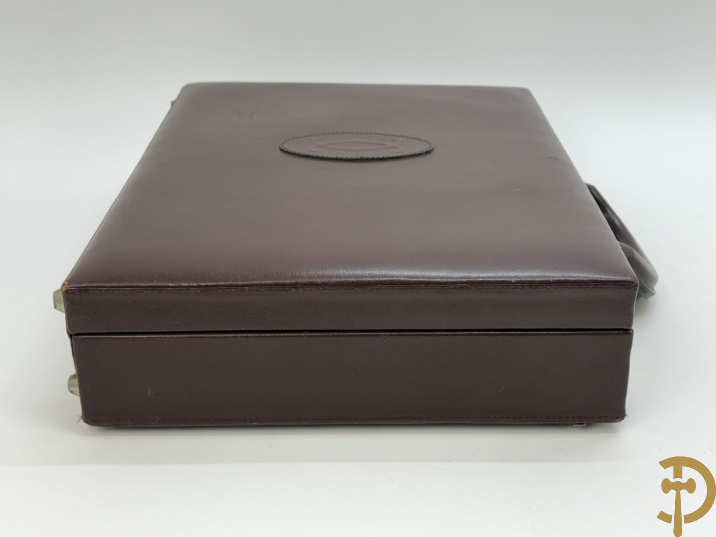 Aktentas in bordeaux leder, Cartier