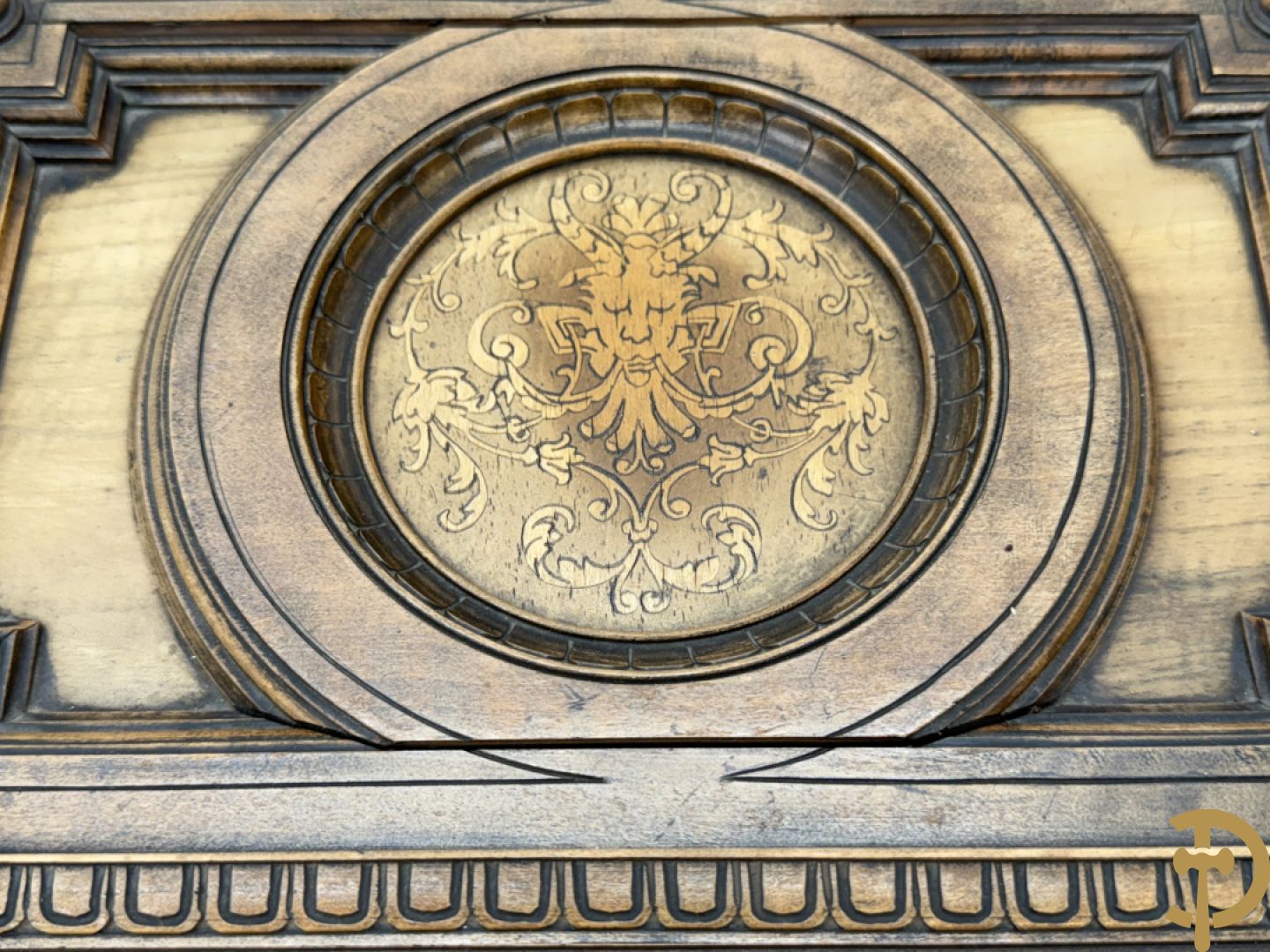 Houten gemarketteerd schatkistje